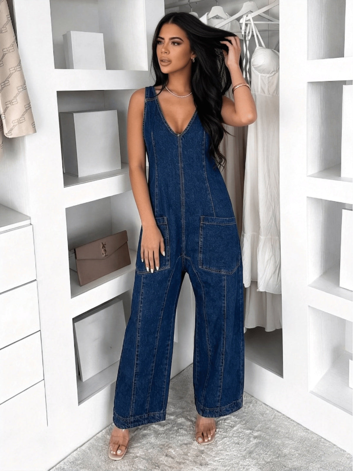 Patricia | Classic Denim Dungarees