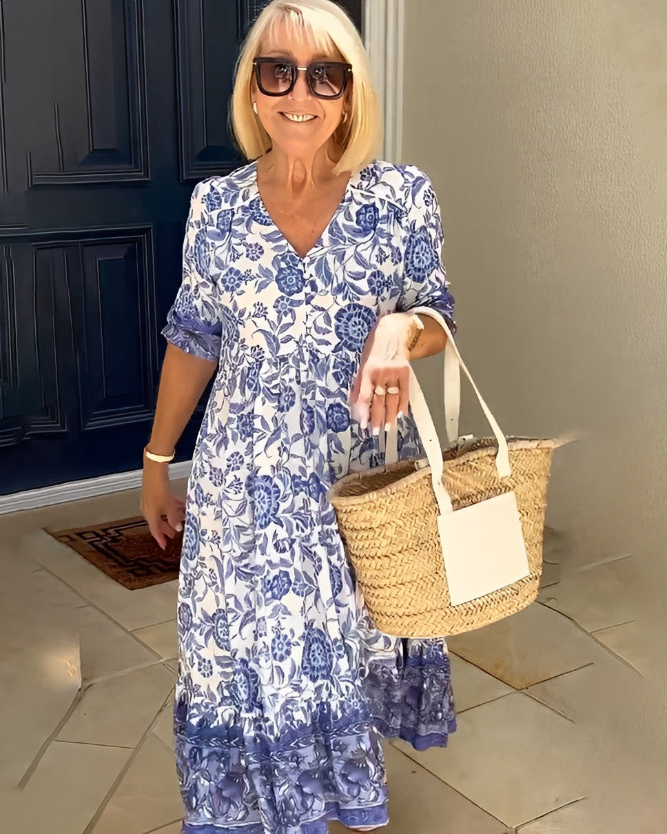 Dawn | Graceful V-Neck Floral