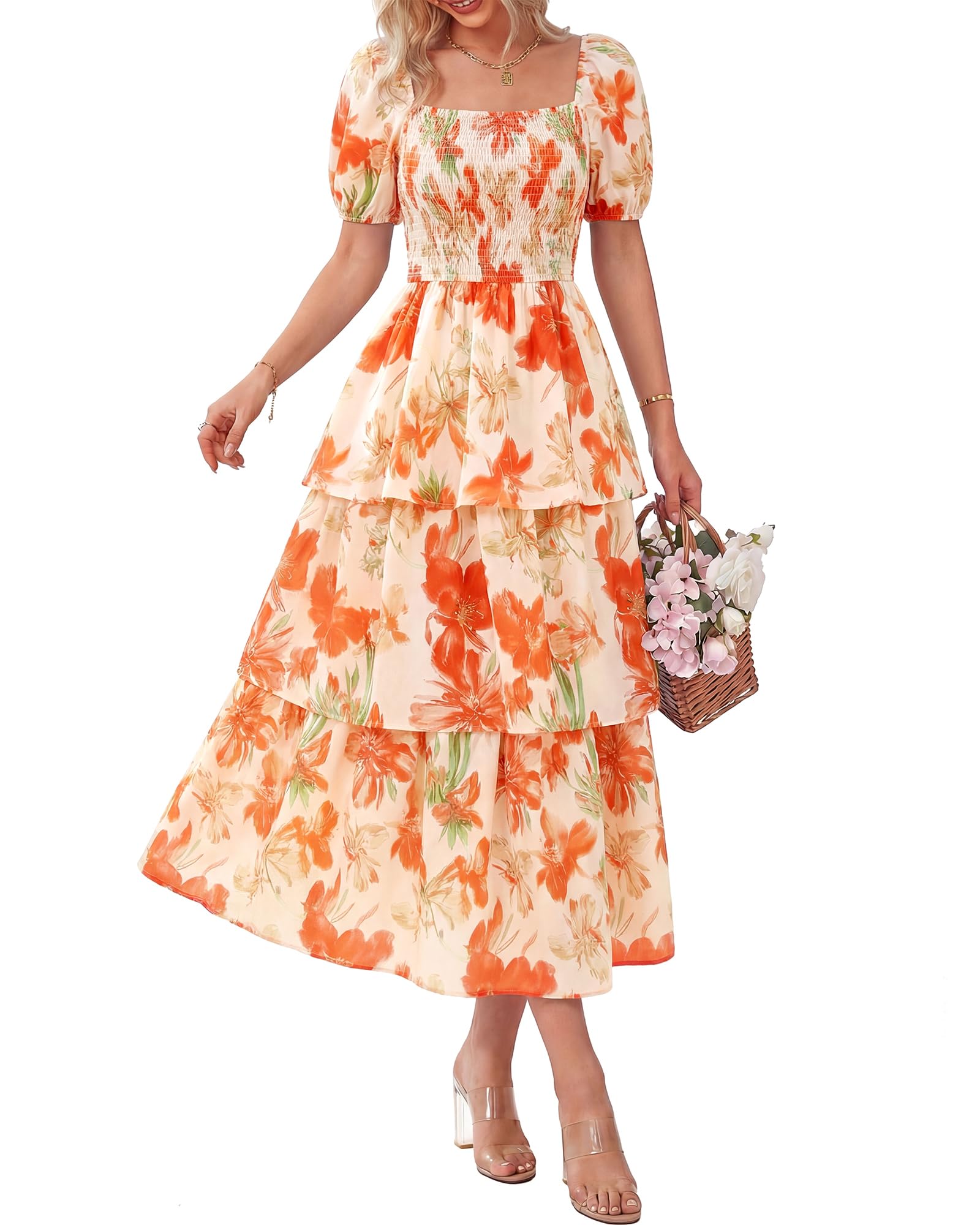 Ava | Floral Short Sleeve Dress