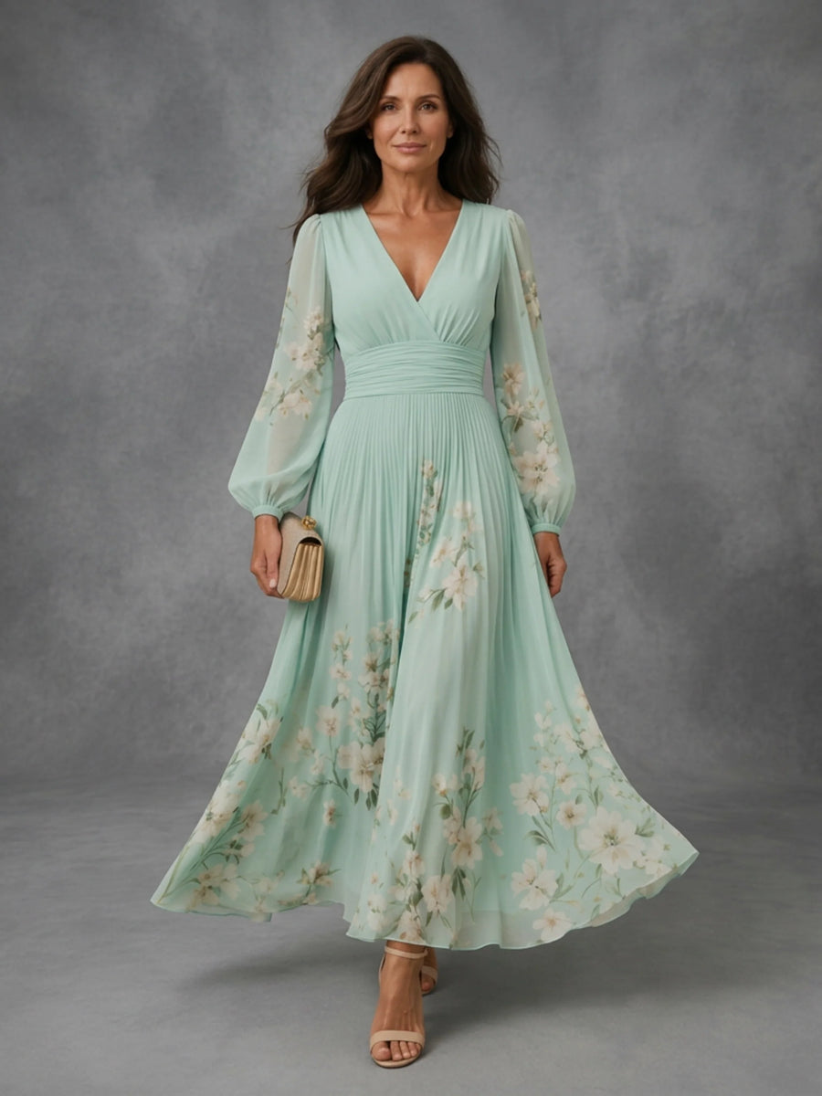 Mathilda | Floral Chiffon Dress