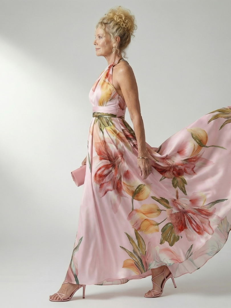 Annabelle | Light Floral Maxi Dress
