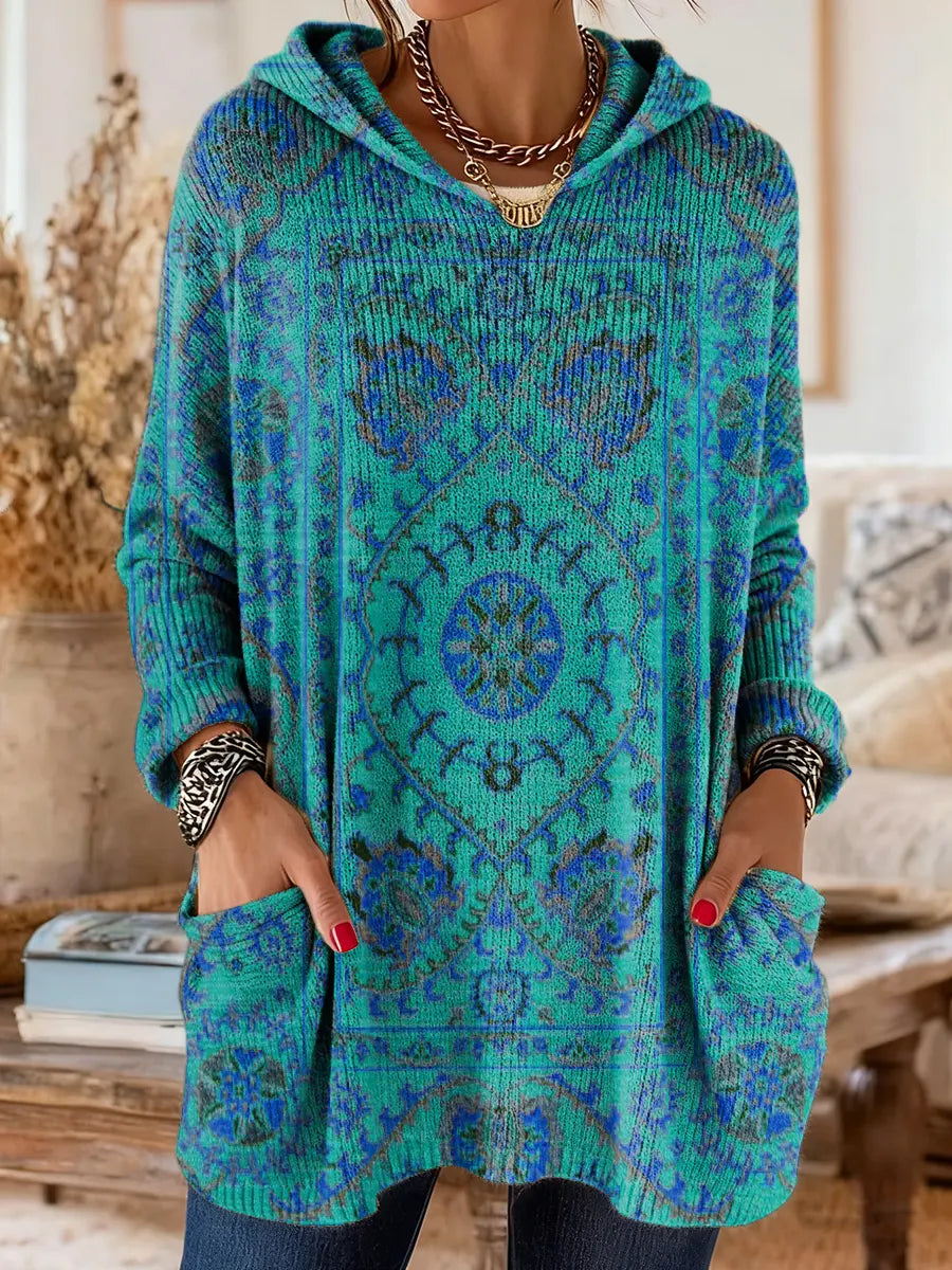 Victoria | Cosy Hooded Knit Jumper