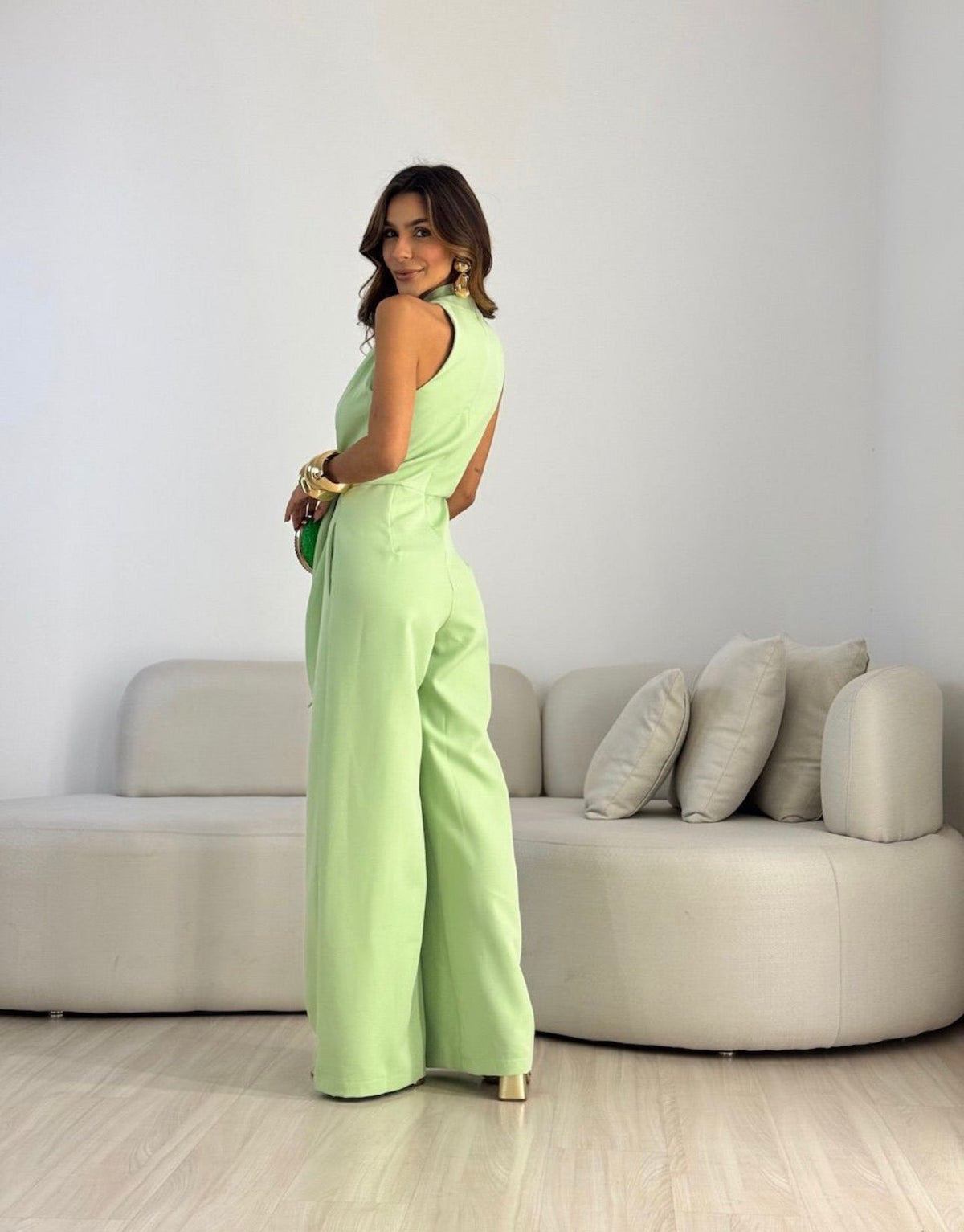 Doris - Elegant Tie-Waist Jumpsuit
