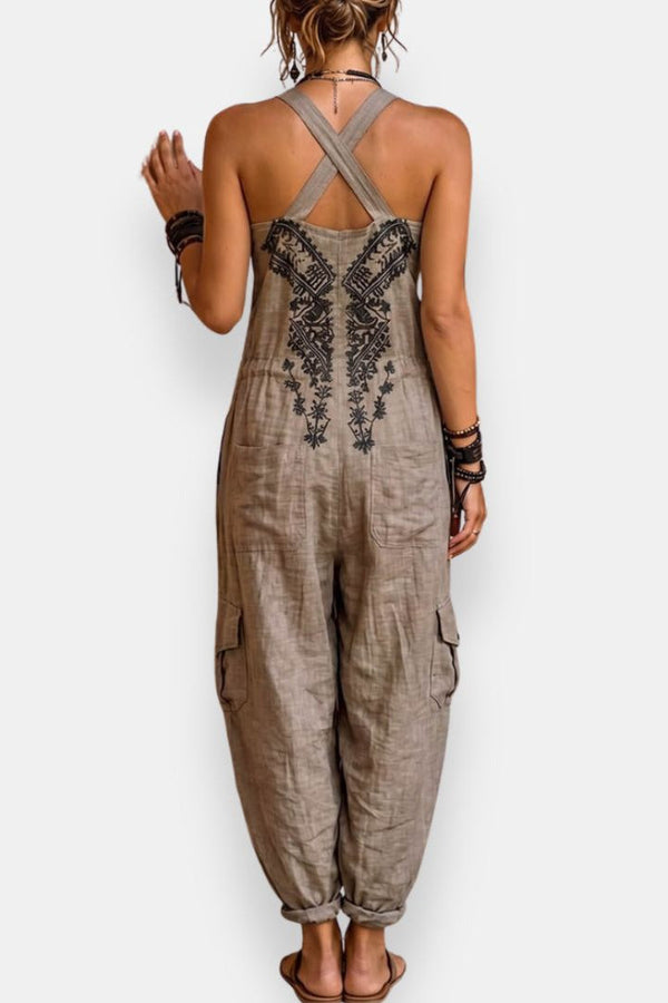 Giselina™ | Embroidered Bohemian Jumpsuit