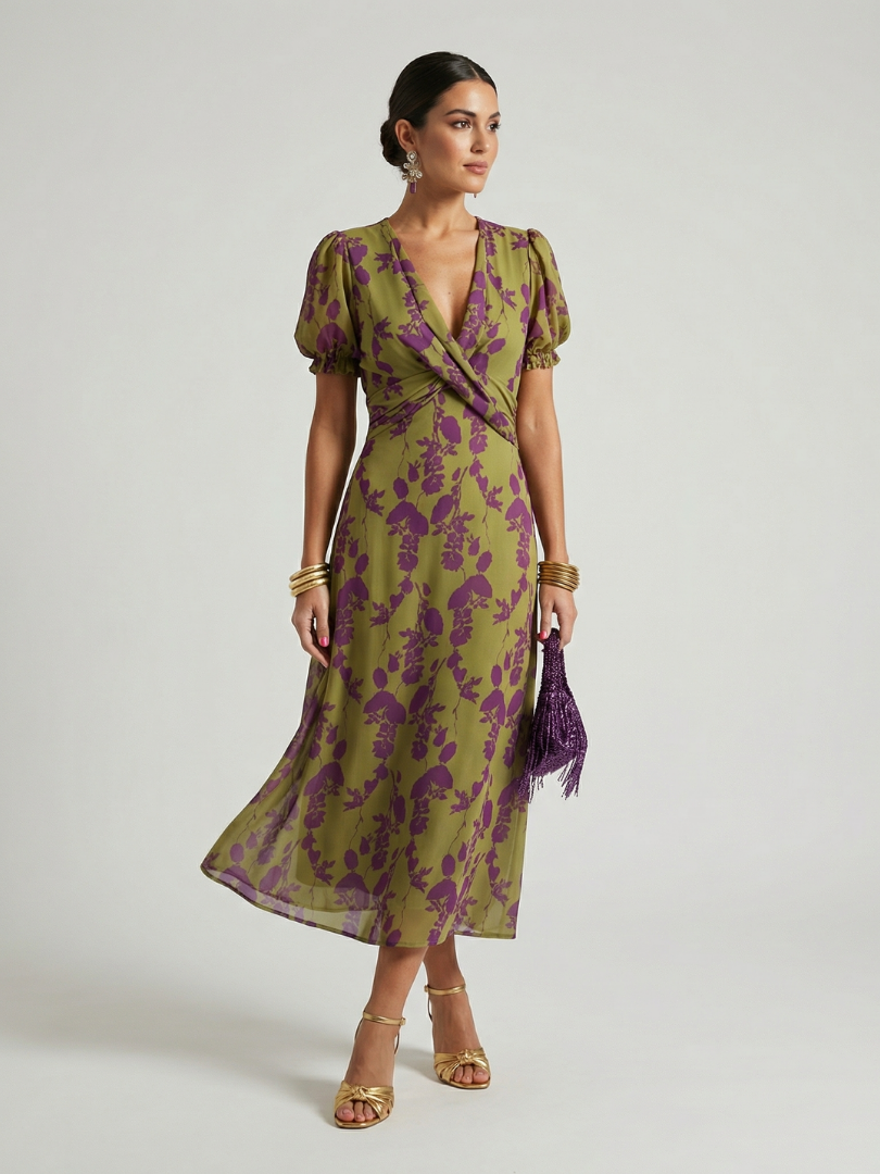 Fiona | Relaxed Floral Midi Dress
