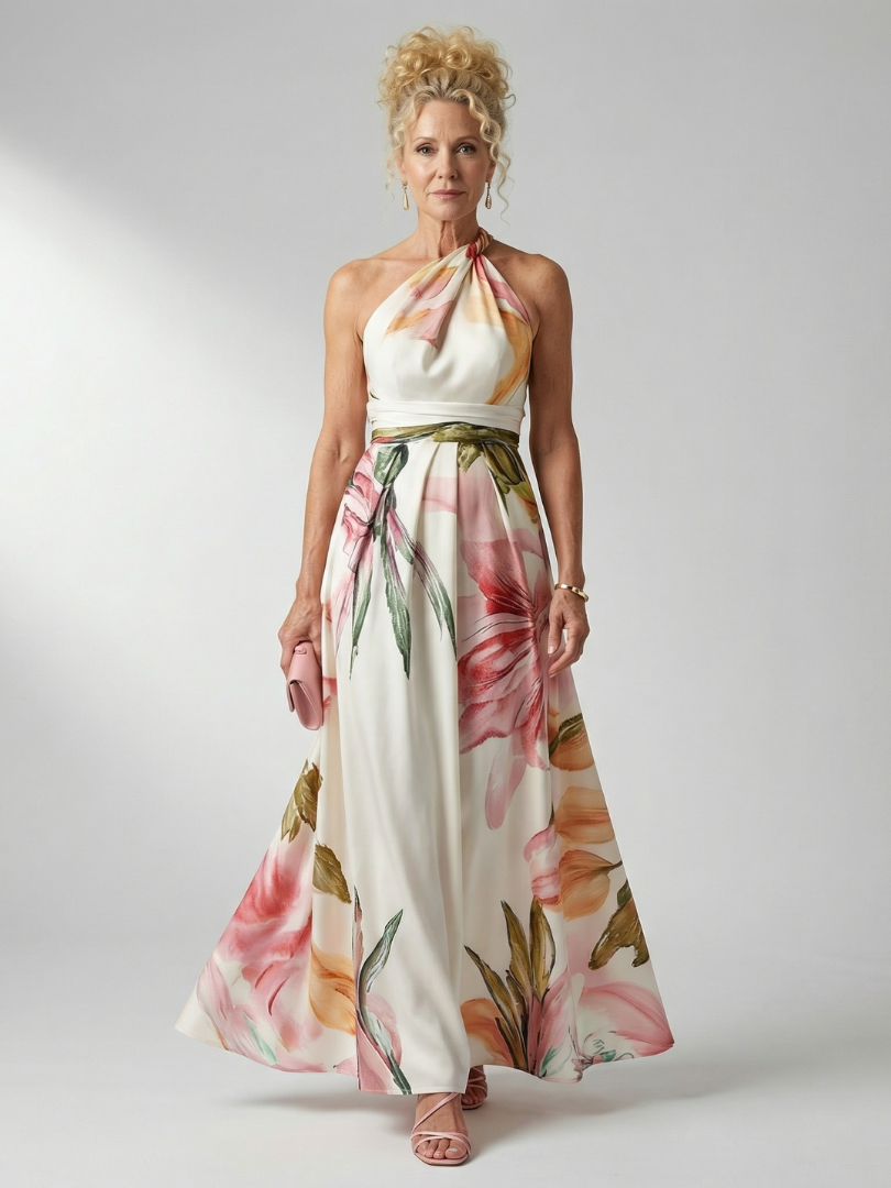 Annabelle | Light Floral Maxi Dress