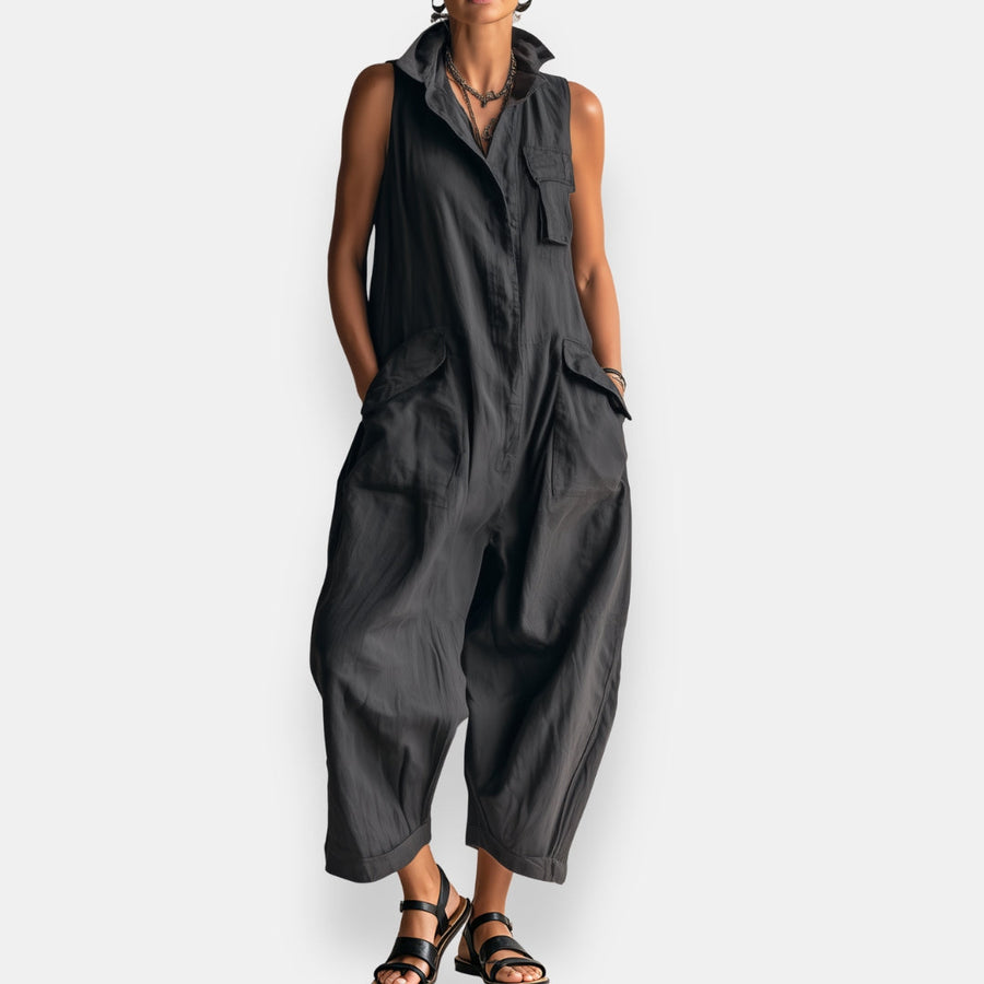 Heather | Relaxed Sleeveless Jumpsuit