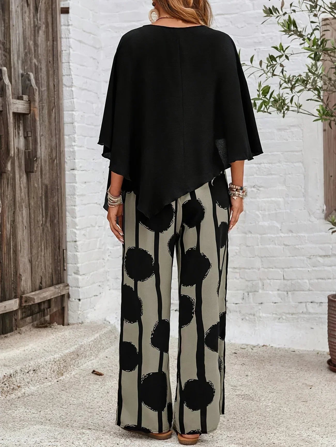 Megan |  Comfortable Elastic Waist Two-Piece Set