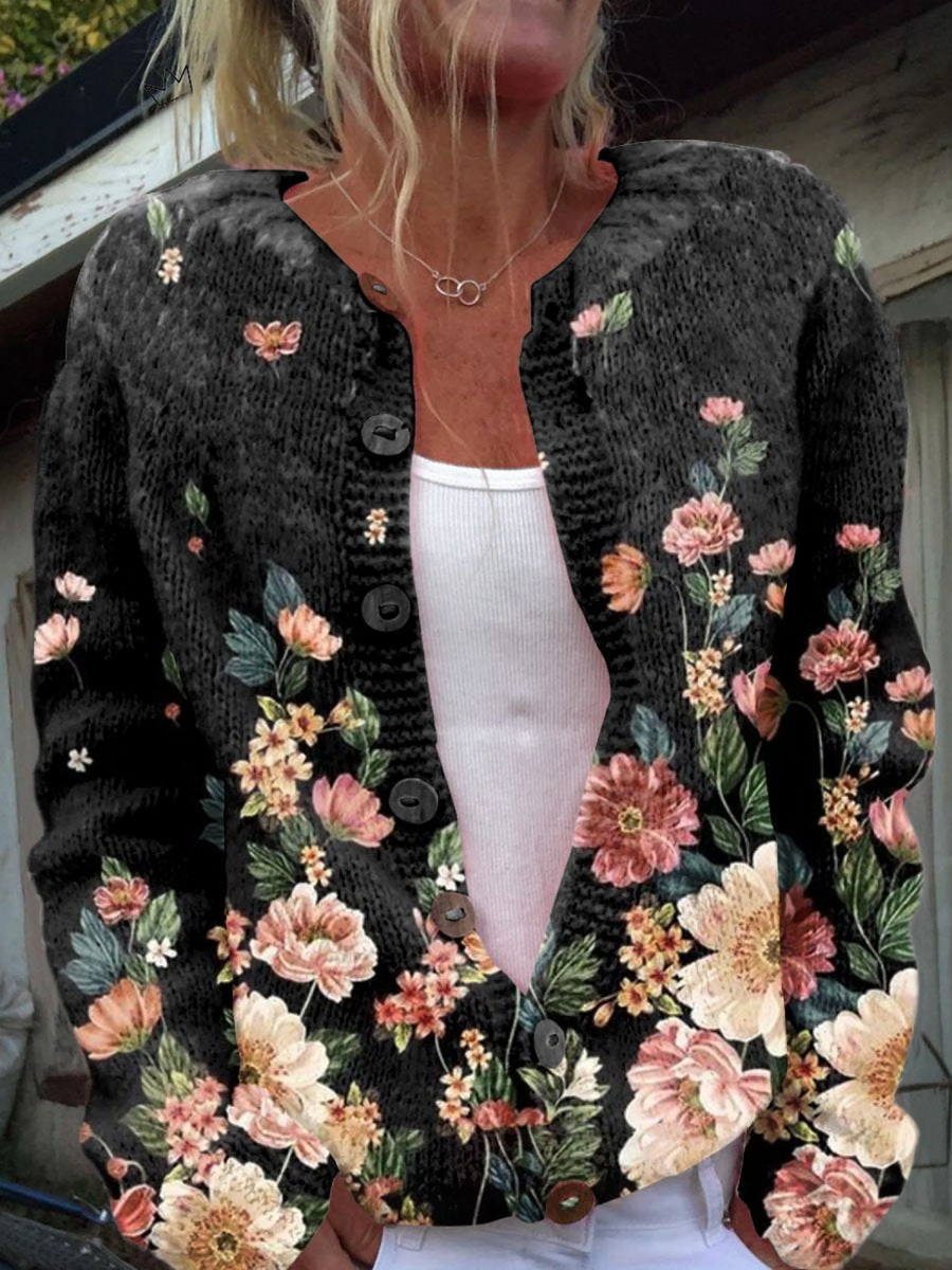 Kivara™ | Vintage Floral Cardigan