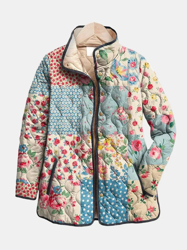 Zarae | Floral Quilted Jacket for Women