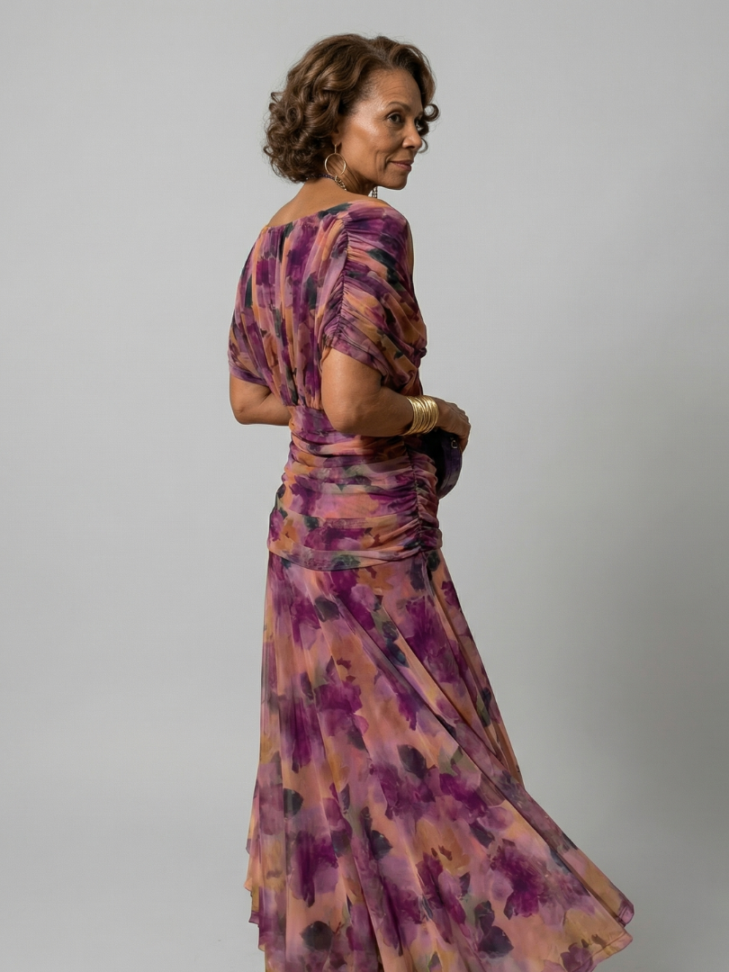 Ruth | Off Shoulder Flow Midi Dress