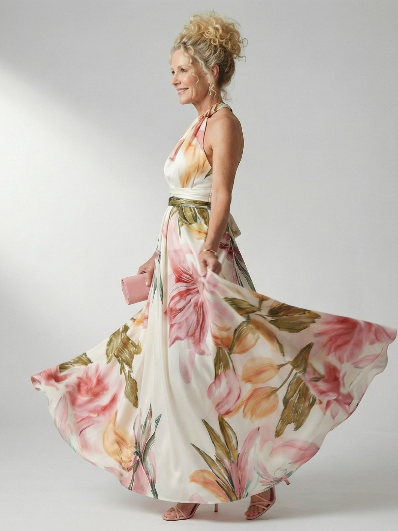 Annabelle | Light Floral Maxi Dress
