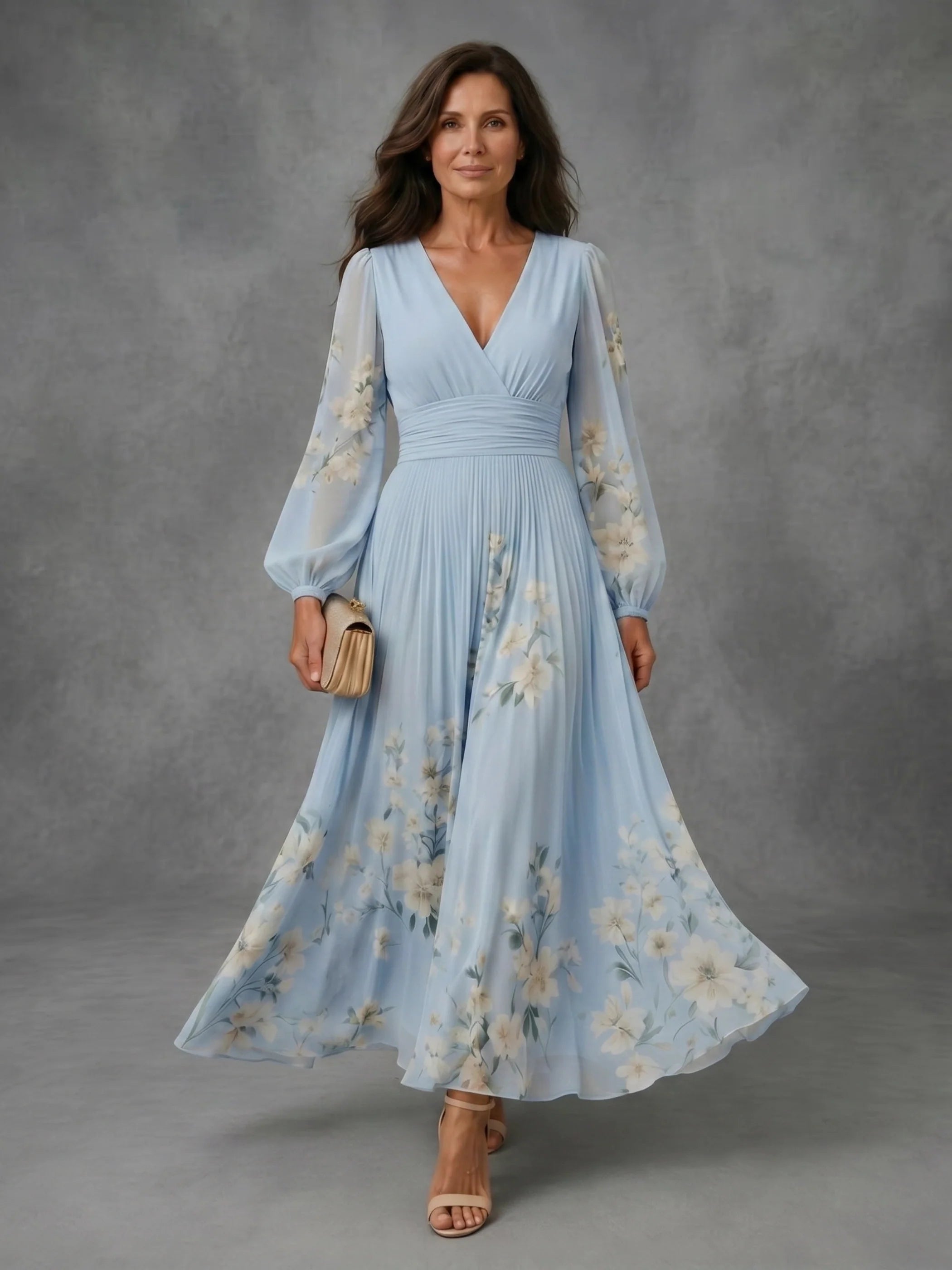 Mathilda | Floral Chiffon Dress