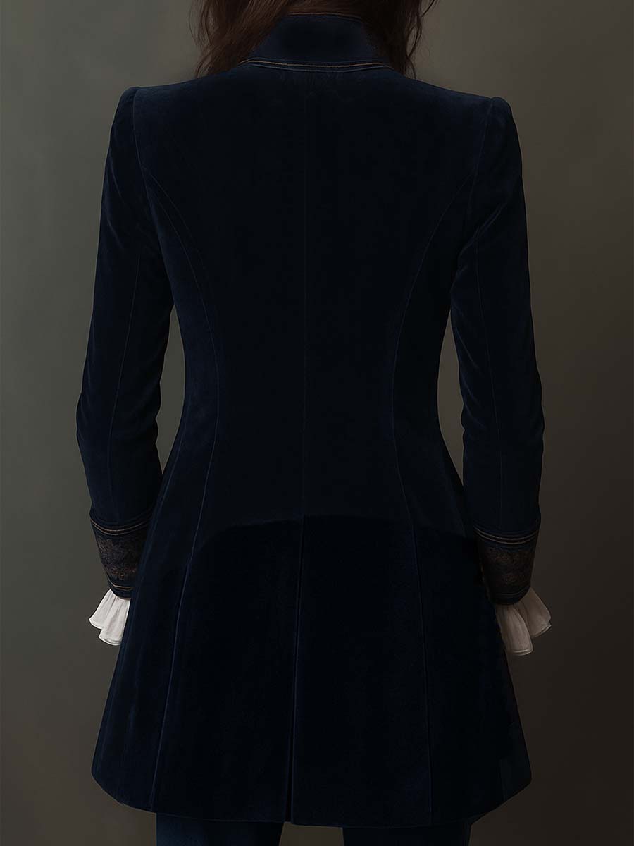 Marguerite | Embroidered Longline Tailored Jacket