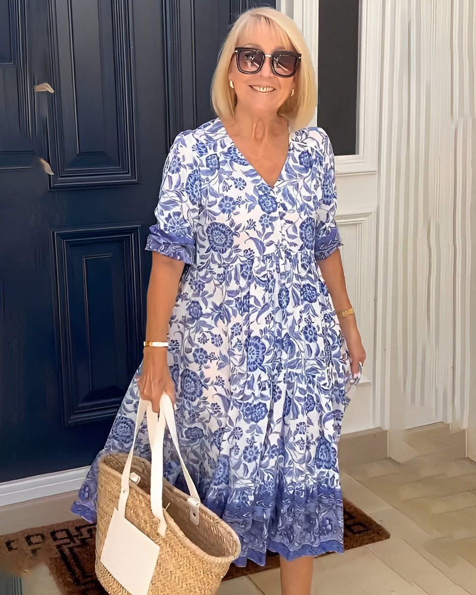 Dawn | Graceful V-Neck Floral