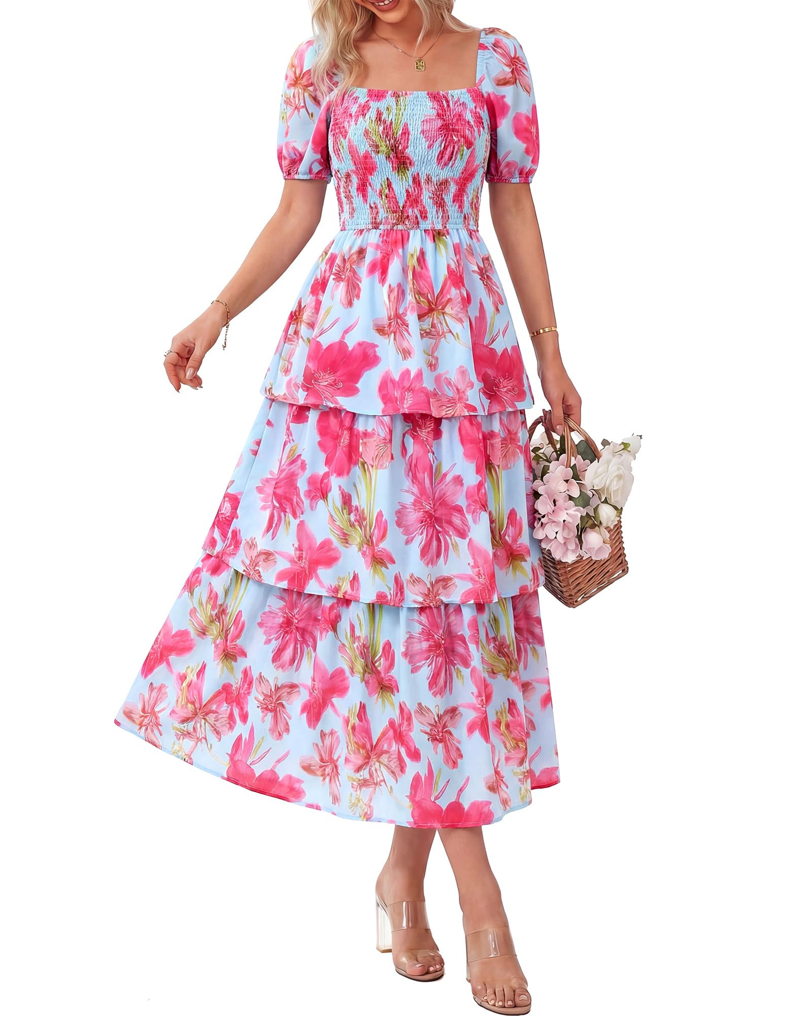 Ava | Floral Short Sleeve Dress