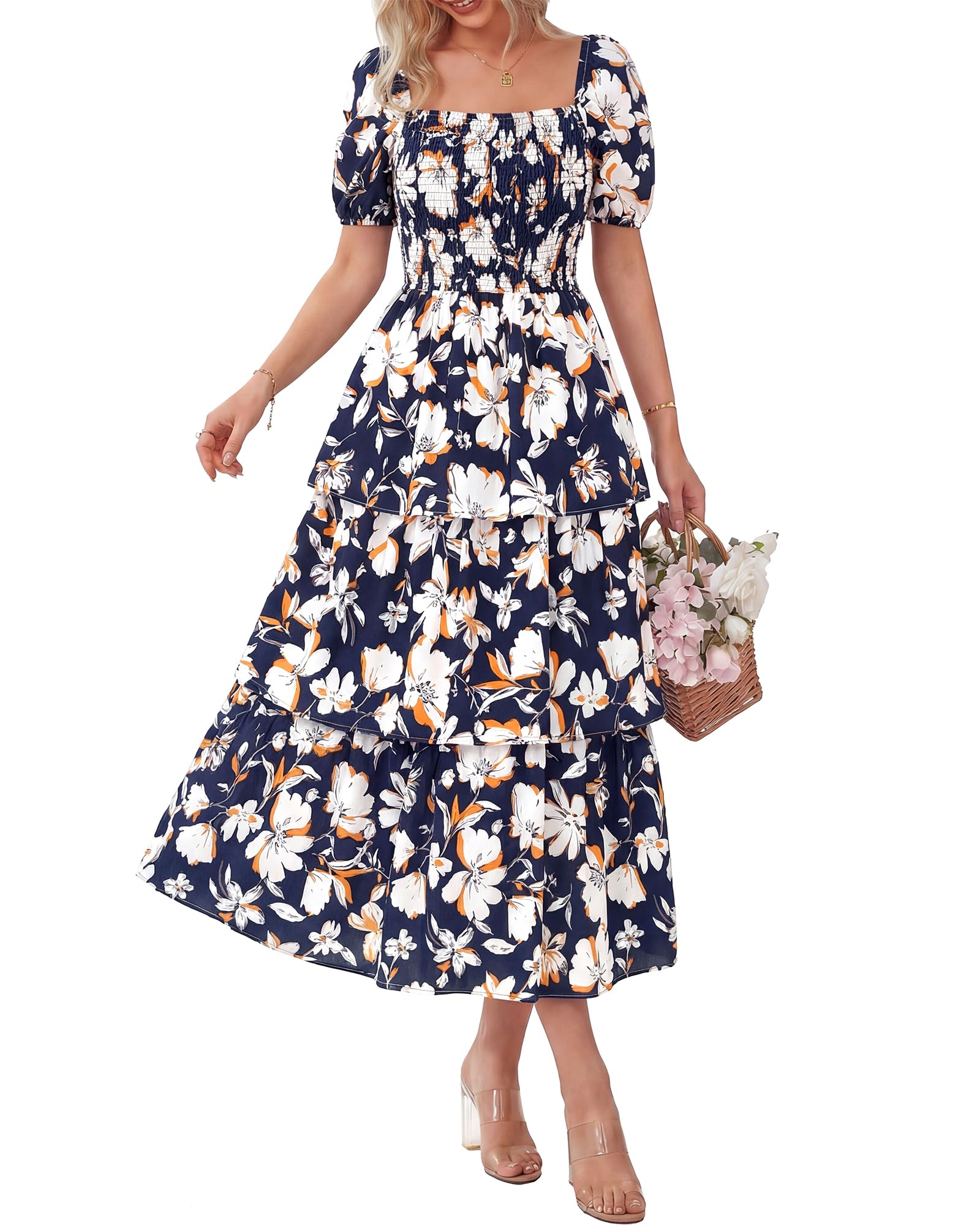 Ava | Floral Short Sleeve Dress