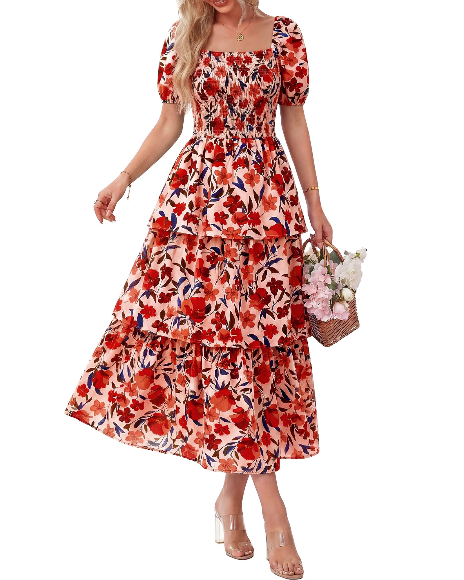 Ava | Floral Short Sleeve Dress