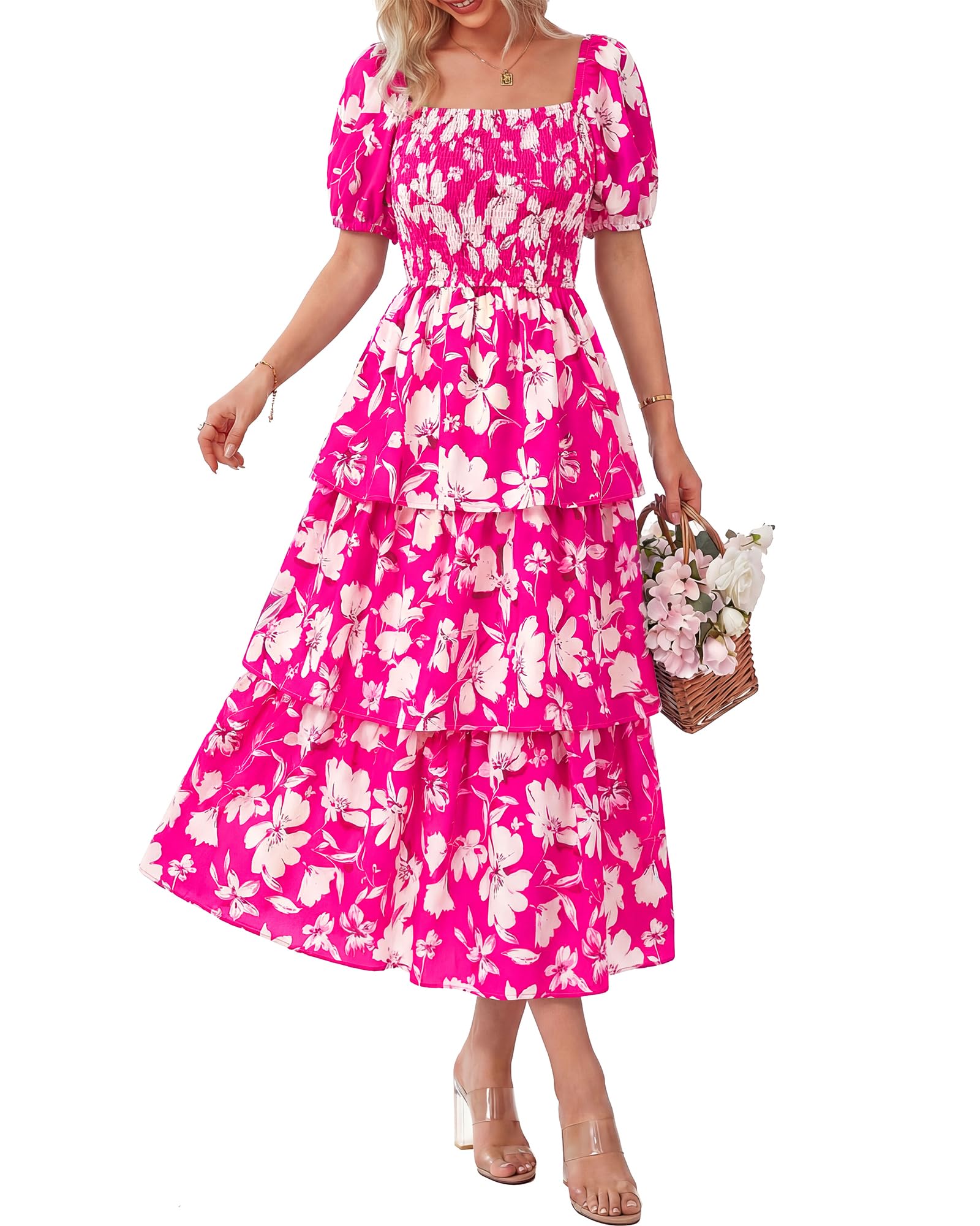 Ava | Floral Short Sleeve Dress