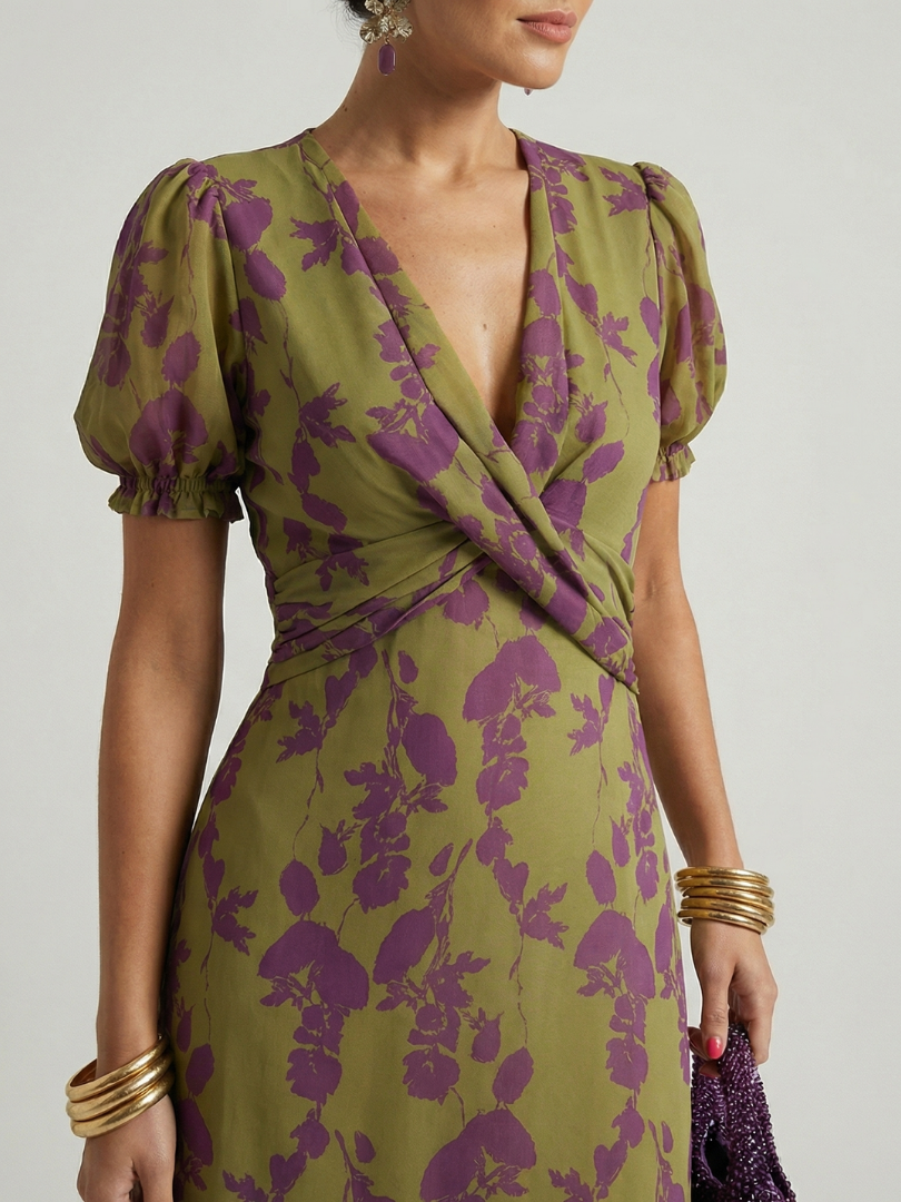Fiona | Relaxed Floral Midi Dress