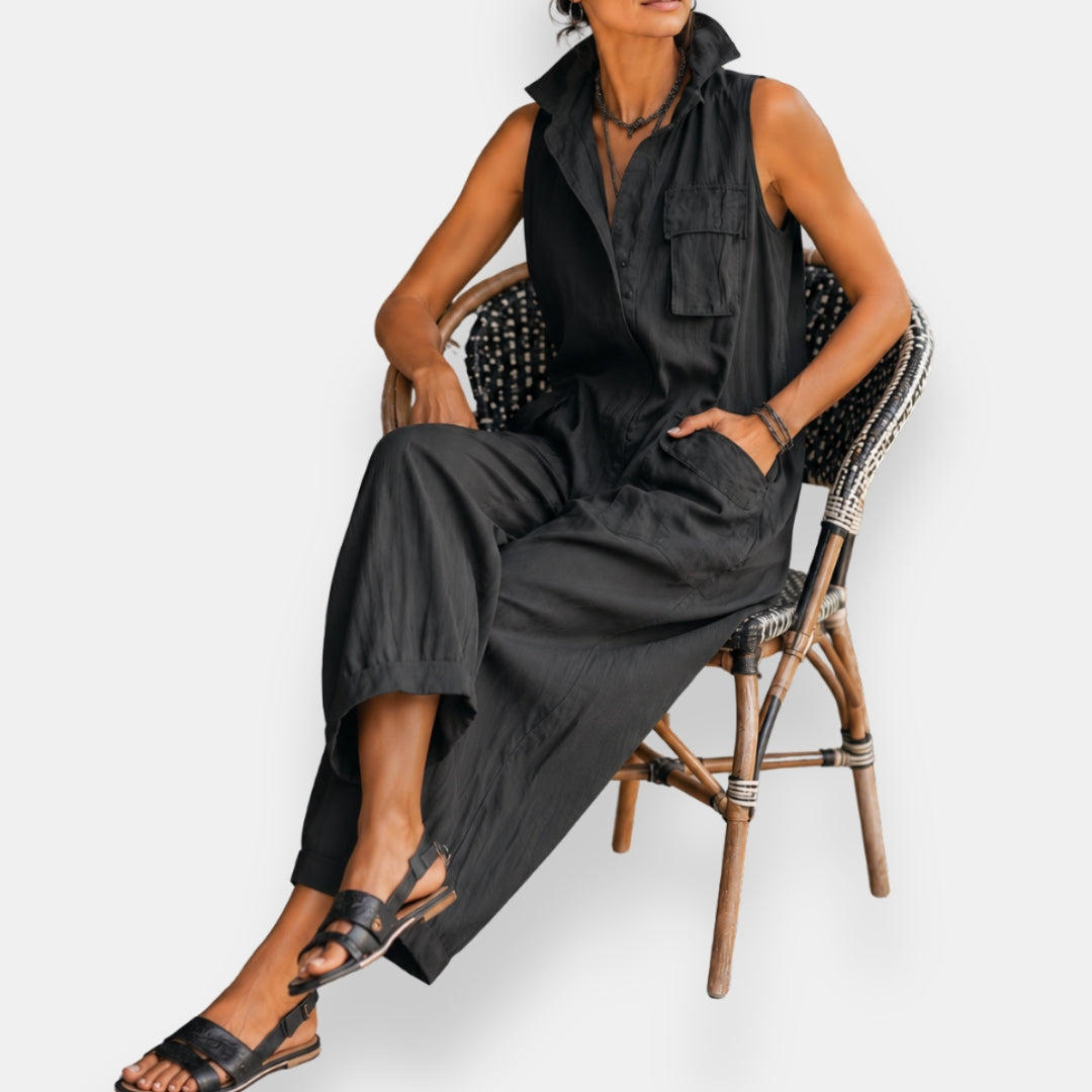Heather | Relaxed Sleeveless Jumpsuit
