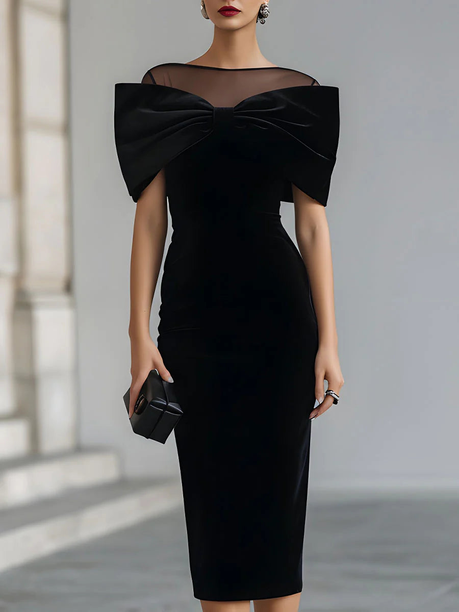 Rosaline | Statement Bow Midi Dress