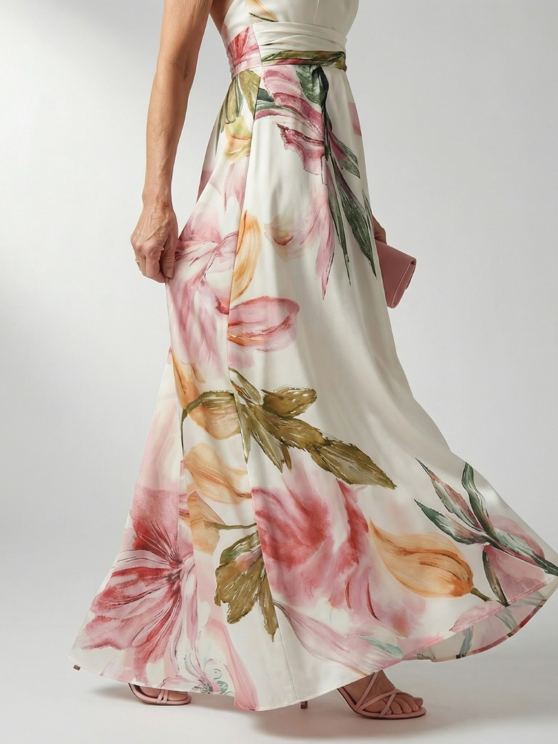 Annabelle | Light Floral Maxi Dress