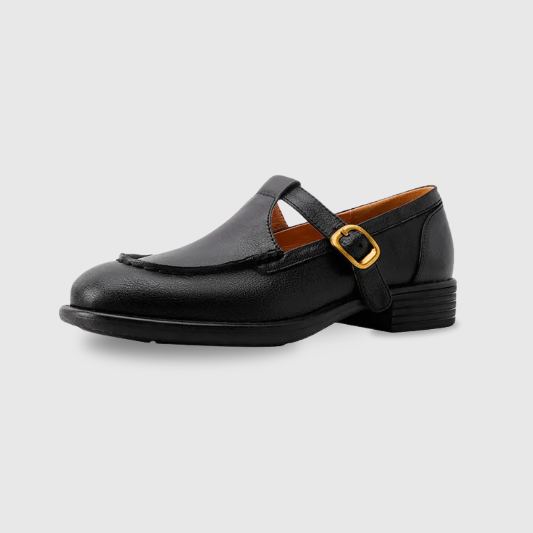 Delia | Retro T-Strap Mary Jane Shoes with Low Heel