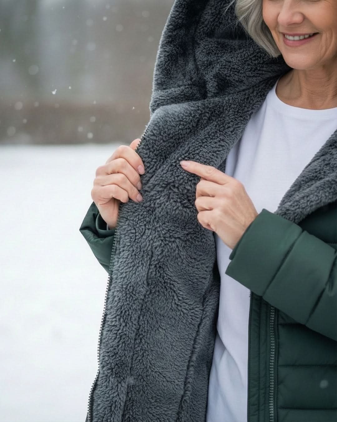 Hazel | Fleece-Lined A-Line Quilted Winter Jacket