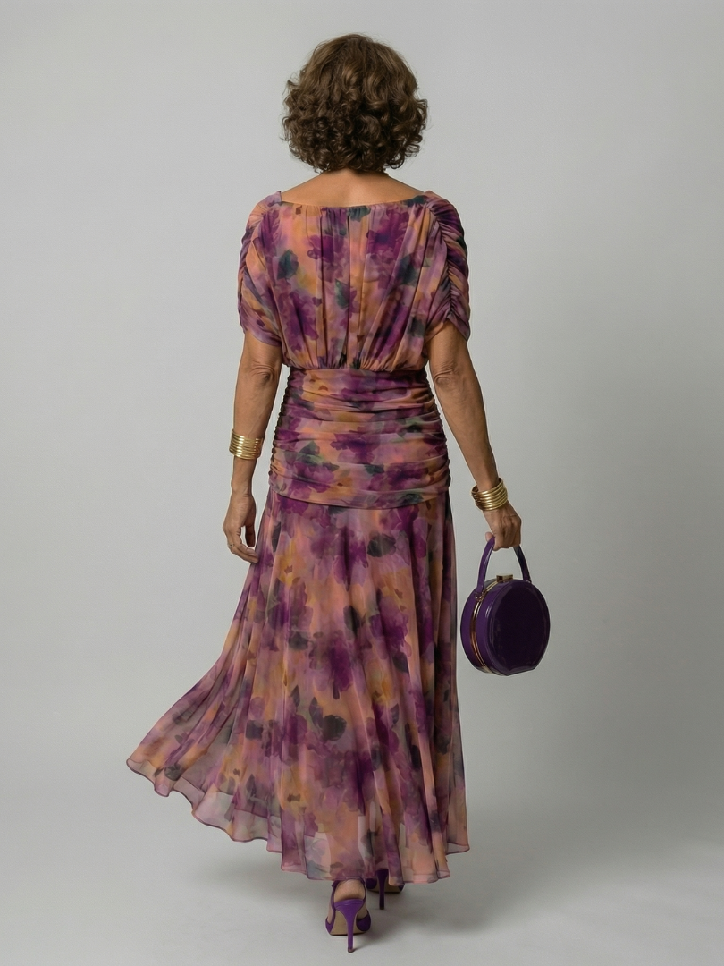 Ruth | Off Shoulder Flow Midi Dress