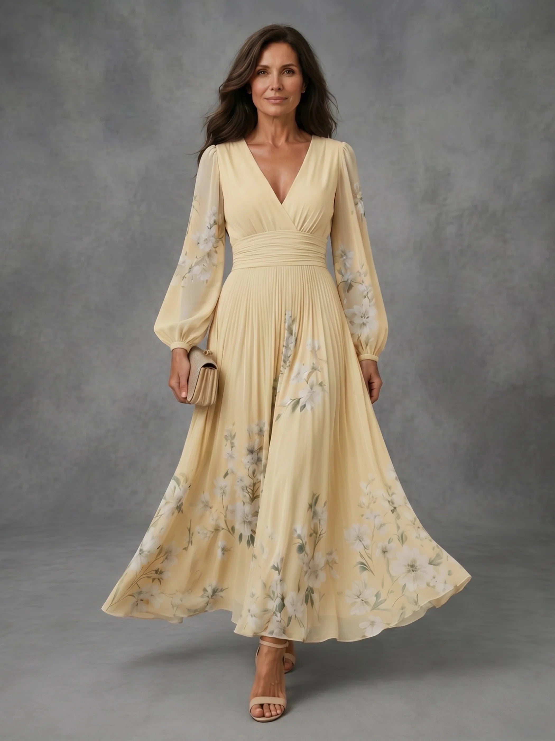 Mathilda | Floral Chiffon Dress
