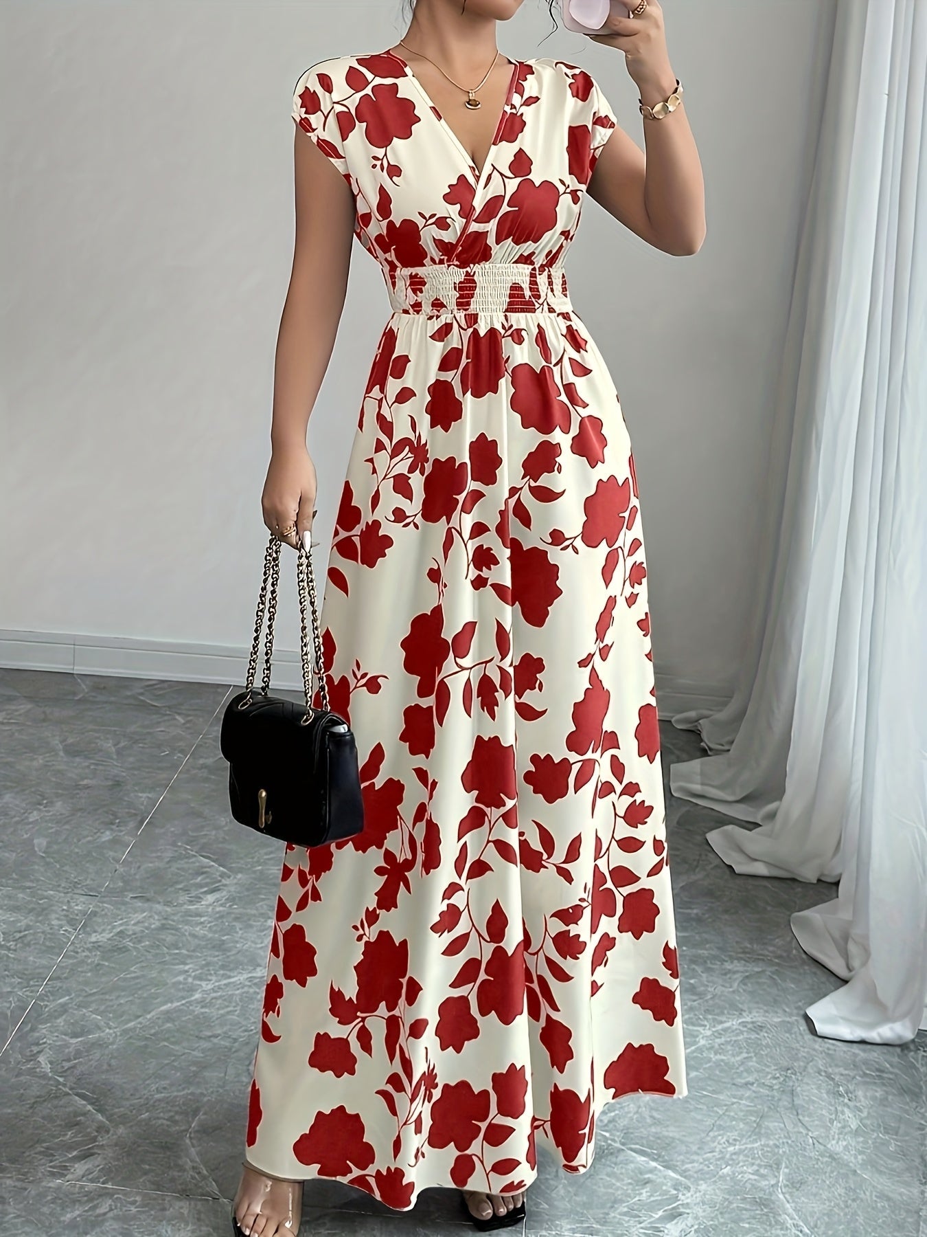 Clara | Elegant Floral Maxi Dress