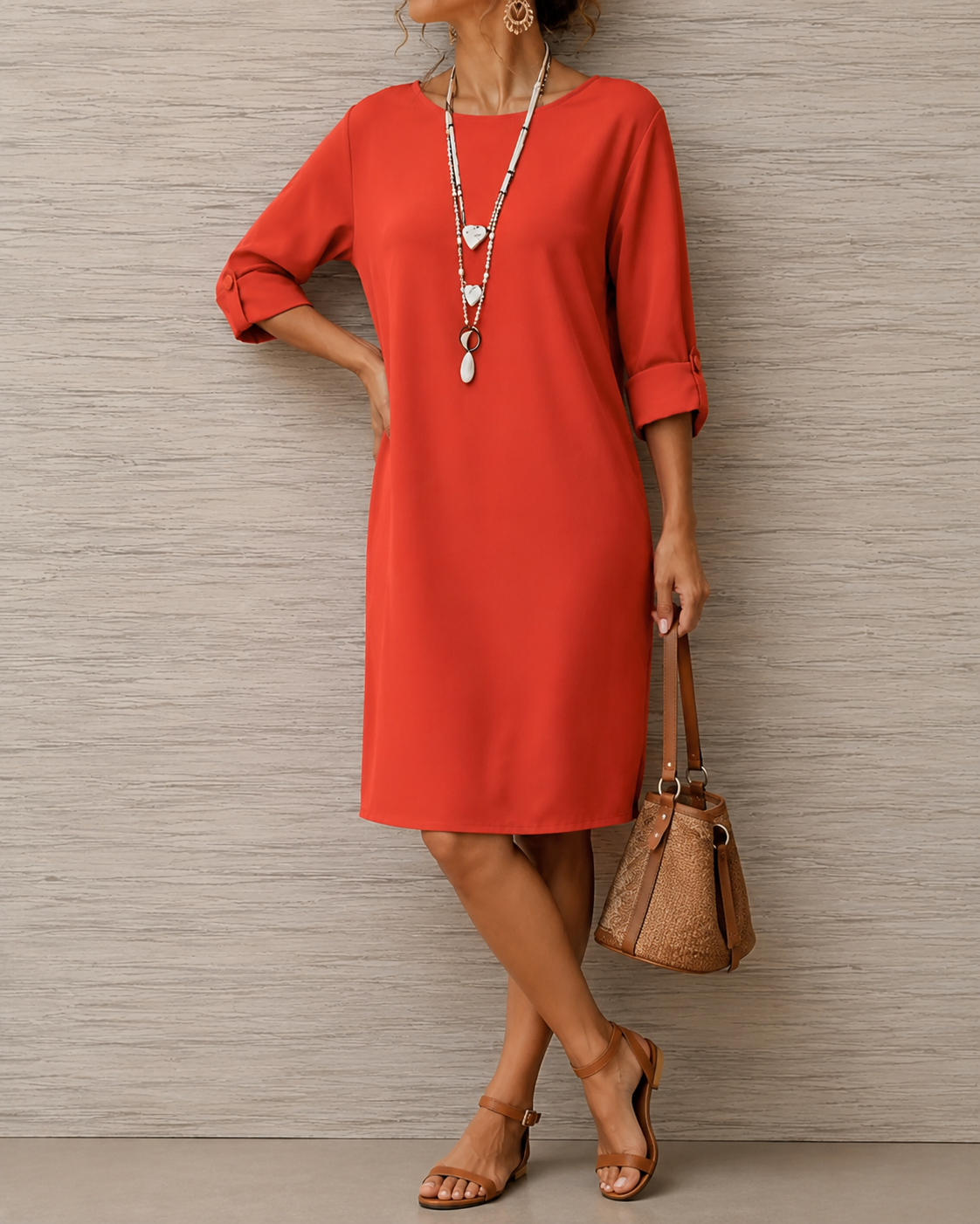 Odette | Flattering Flowing Midi Dress