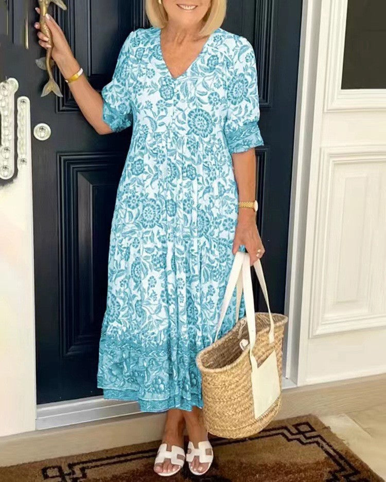Dawn | Graceful V-Neck Floral