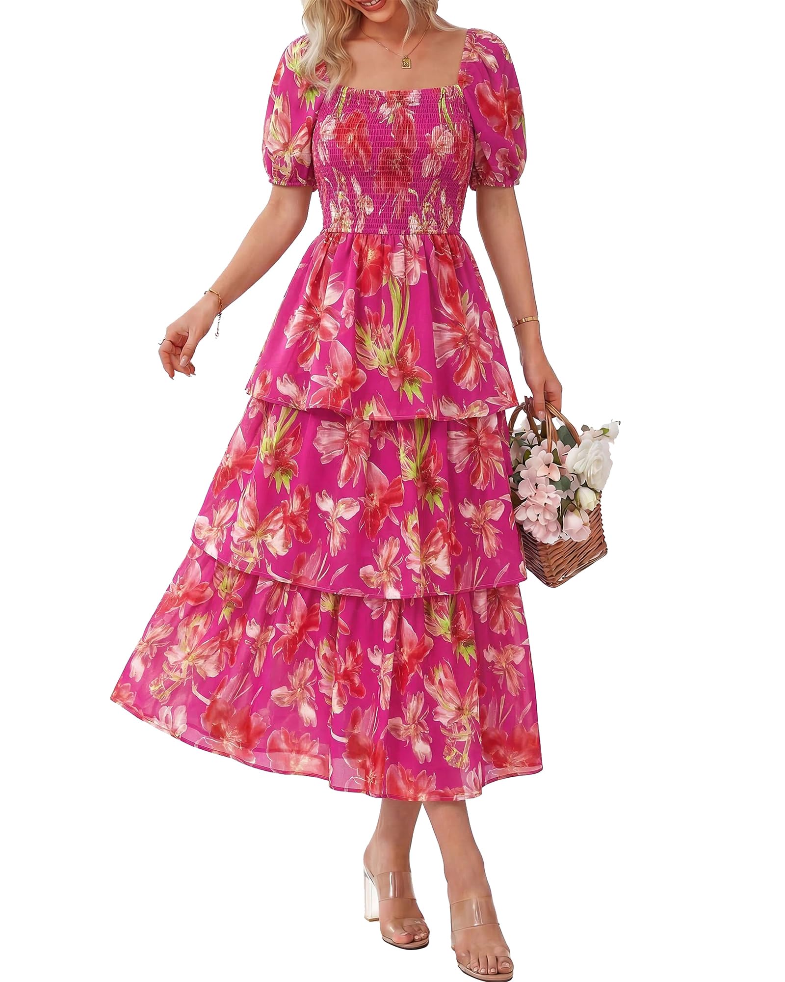 Ava | Floral Short Sleeve Dress