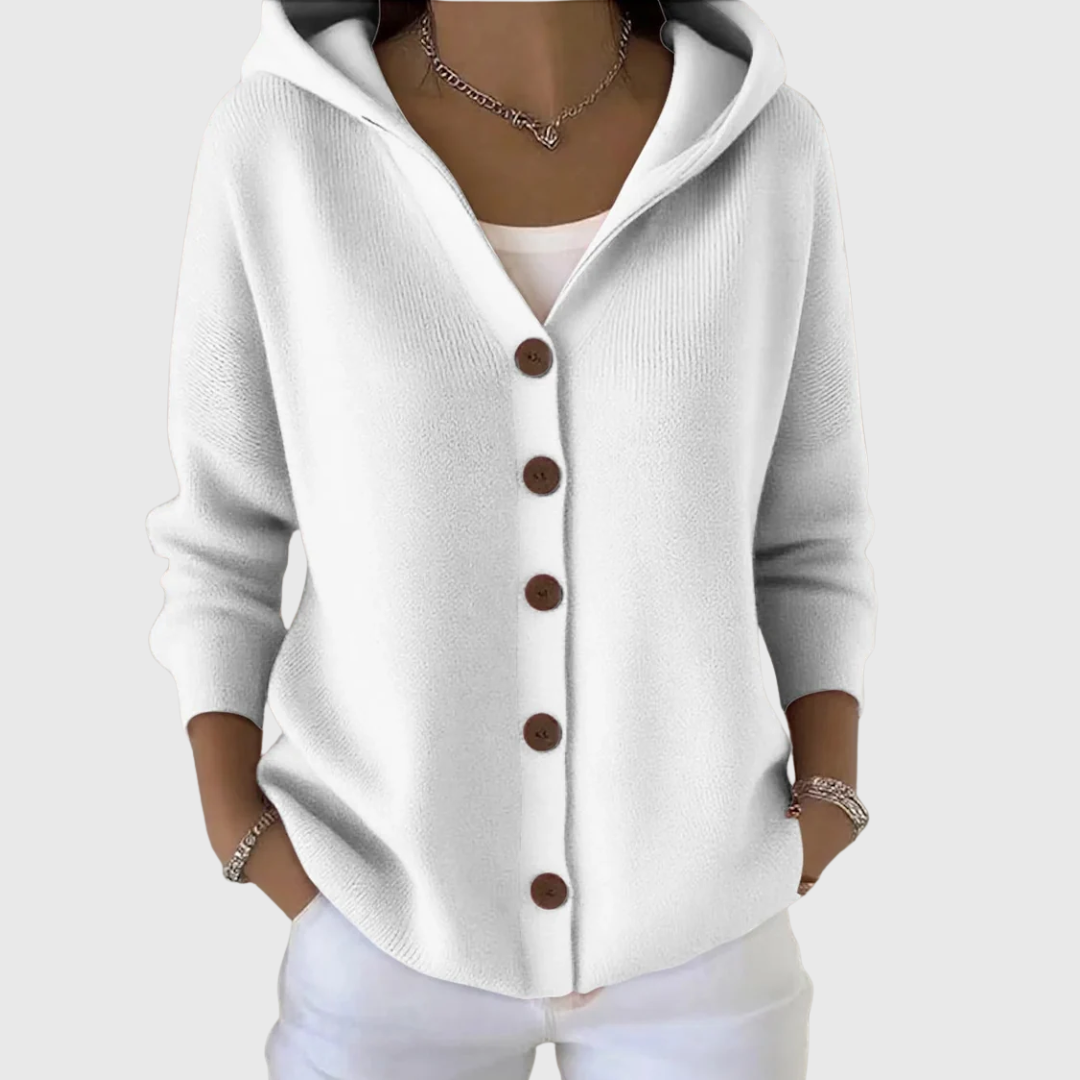 Elma | Hooded Button-Up Cardigan