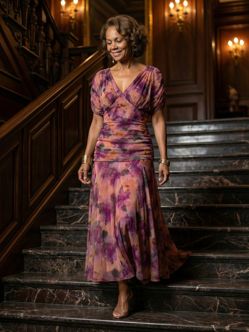 Ruth | Off Shoulder Flow Midi Dress
