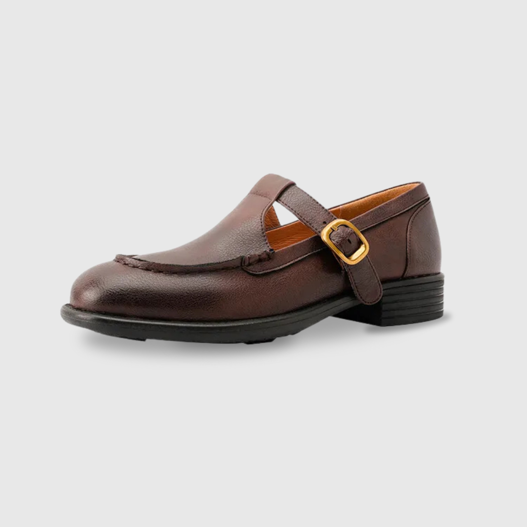Delia | Retro T-Strap Mary Jane Shoes with Low Heel