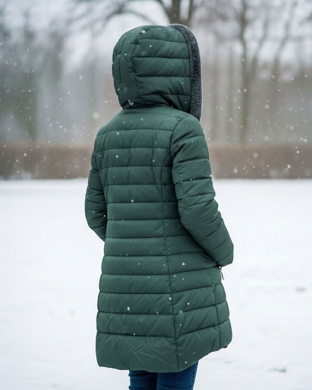 Hazel | Fleece-Lined A-Line Quilted Winter Jacket