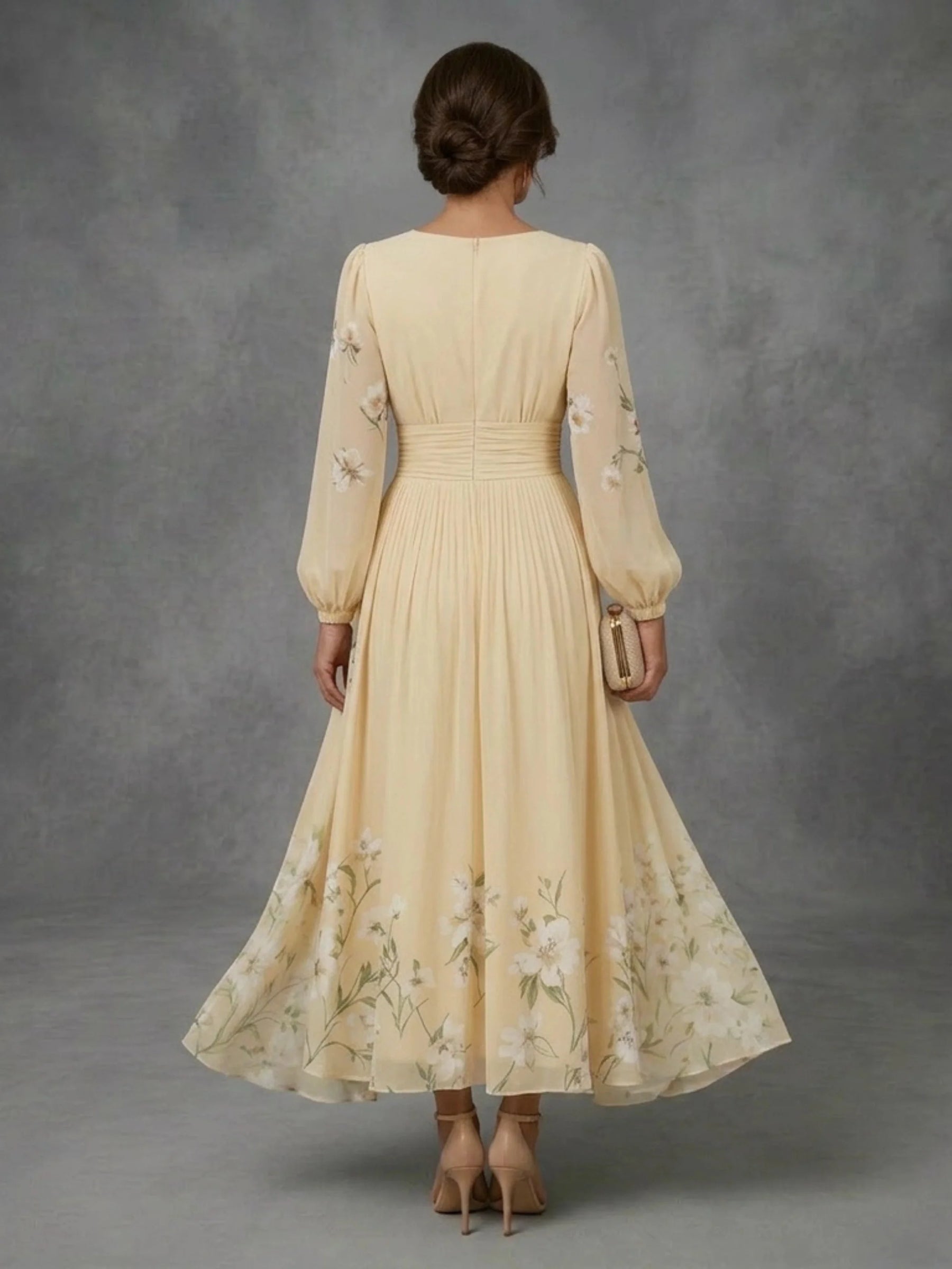 Mathilda | Floral Chiffon Dress