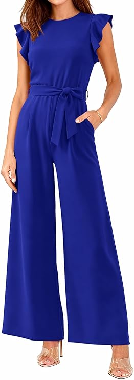 Victoria | Belted Wide-Leg Jumpsuit