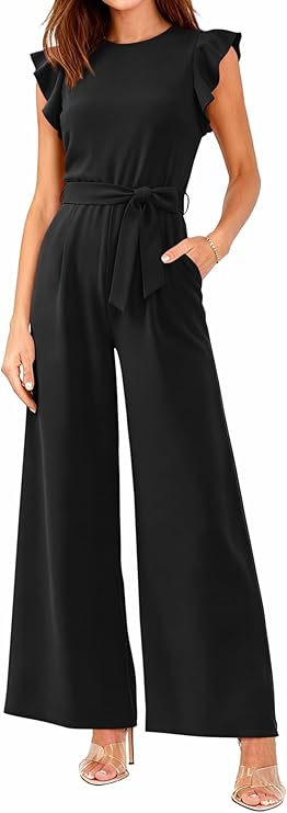Victoria | Belted Wide-Leg Jumpsuit