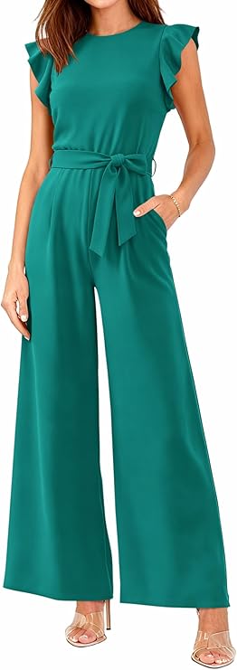 Victoria | Belted Wide-Leg Jumpsuit