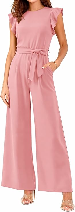 Victoria | Belted Wide-Leg Jumpsuit