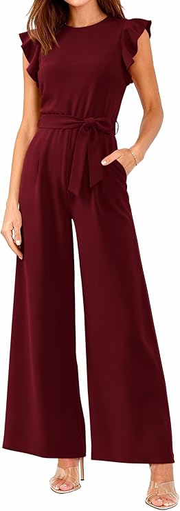 Victoria | Belted Wide-Leg Jumpsuit