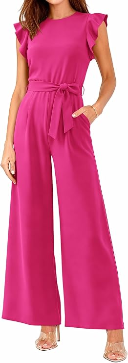Victoria | Belted Wide-Leg Jumpsuit