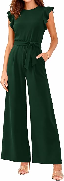Victoria | Belted Wide-Leg Jumpsuit