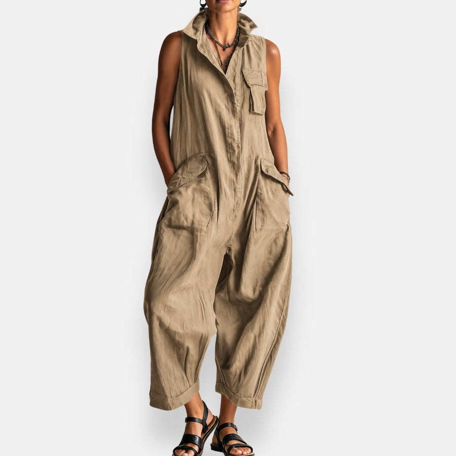 Heather | Relaxed Sleeveless Jumpsuit