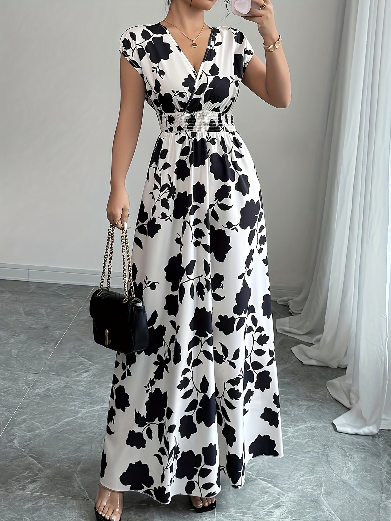 Clara | Elegant Floral Maxi Dress