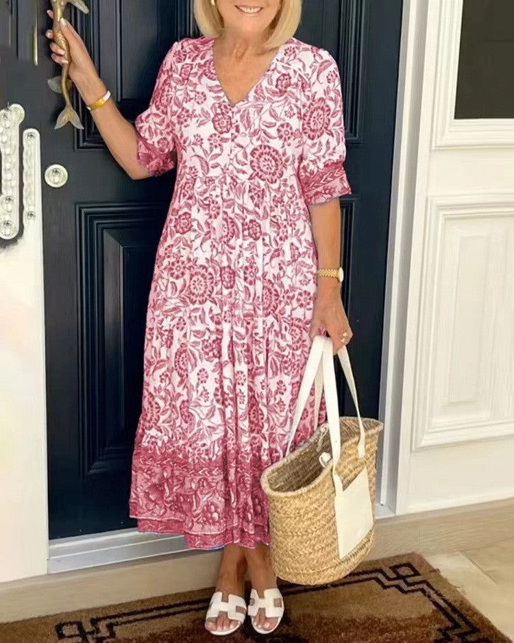 Dawn | Graceful V-Neck Floral
